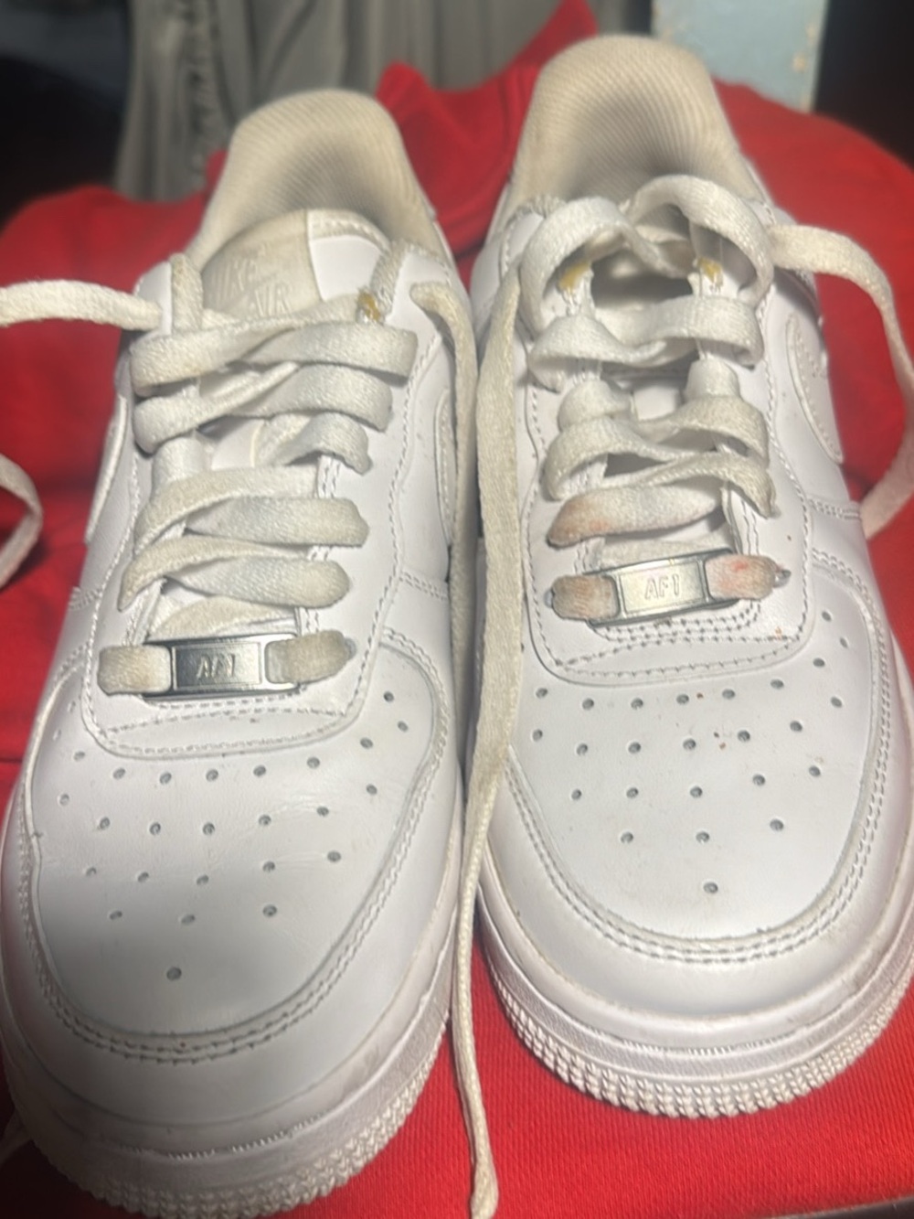 Nike White Low-Top Leather Sneakers
